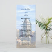 Trouwprogramma Philadelphia Pa Skyline II Programma (Staand voorkant)