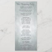 Trouwprogramma | Subtiele zilveren highlights Programma (Achterkant)