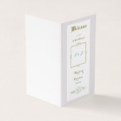 Trouwprogramma 'Vintage Elegance' Kaart (Buitenkant)