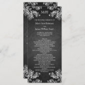 Trouwprogramma  wervelingen 2 zwart programma (Voorkant / Achterkant)