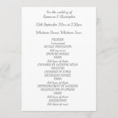 Trouwprogramma Zilveren Dragonflies Hart Programma (Achterkant)