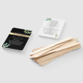 Trouwprogramma Zwart Goud Handwaaier (Niet-gemonteerd)