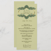 Trouwprogramma's - Groen & Goud Programma (Voorkant / Achterkant)