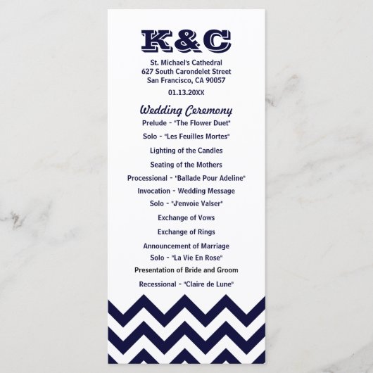 Trouwprogramma's van Chevron Programma (Voorkant)