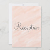 Trouwreceptie Blush Monogram Uitnodiging (Voorkant)
