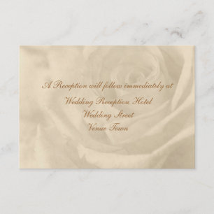Trouwreceptie Enclosure Vintage Rose Informatiekaartje