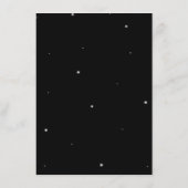 Trouwreceptie Glanzende Snaar Zwart Informatiekaartje (Achterkant)