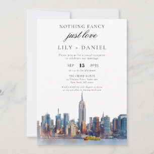 Trouwreceptie in New York City na een elopement Kaart