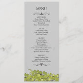 Trouwreceptie Menu Kaarten (Voorkant)