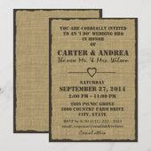 Trouwreceptie met BBQ Kaart (Voorkant / Achterkant)