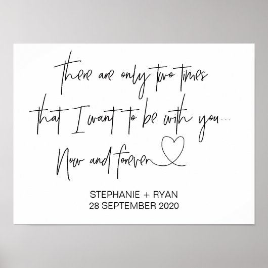 Trouwreceptie welkomstbord poster (Voorkant)