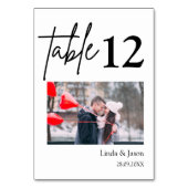 Trouwreisbestemming Fotonaam Tafelnummer (Voorkant)