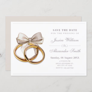 Trouwring boog elegante bruiloft save the date