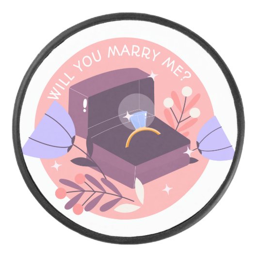 trouwring hockey puck (Voorkant)