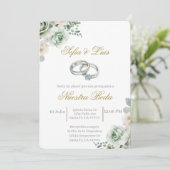 Trouwring Spaanse bruiloft Kaart (Staand voorkant)