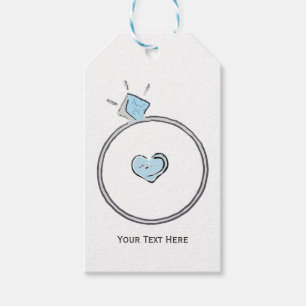 Trouwring Verlovingsring Bruiloft Favor Cadeaulabel