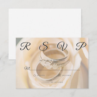 Trouwringen Eenvoudige elegante minimalistische RS RSVP Kaartje