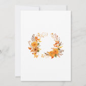 Trouwringen Elegante witte bruiloft Kaart (Achterkant)