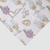 Trouwringen En Champagne  Tissuepapier (Detail)