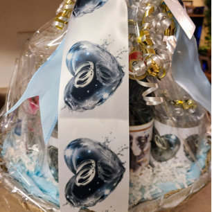 Trouwringen en kristal zilveren hart lint