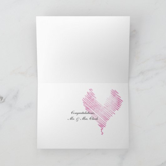 trouwringen en rozen kaart (Binnen)