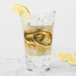 Trouwringen houden van romantische Destiny's Desti Glas