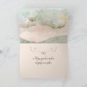 Trouwringen in schelp en zand kaart (Binnen)