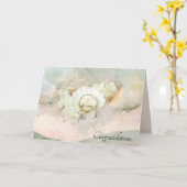 Trouwringen in schelp en zand kaart (Gele Bloem)