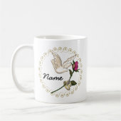 Trouwringen Roze trouwmok Koffiemok (Links)