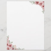 Trouwschema met bloemenhart-script (Achterkant)