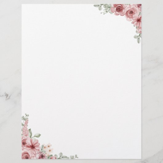 Trouwschema met bloemenhart-script (Achterkant)