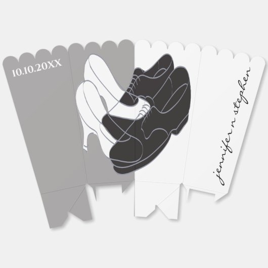 Trouwschoenen Lining Favor Boxes Bedankdoosjes (Ongevouwen)