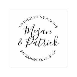 Trouwscript Ronde retour adres stempel