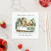 TROUWSERVETTEN - ALICE IN WONDERLANDS TEA PARTY- SERVETTEN (Insitu)