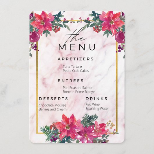 Trouwset: Het Menu (Voorkant)