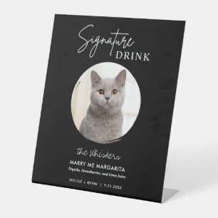Trouwsignatuurdranken Cocktailbar Piedestal voor K Reclamebord Met Voetstuk
