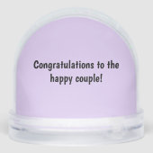 Trouwsneeuw Wereldbol Tachshund Sneeuwbol (Achterkant)