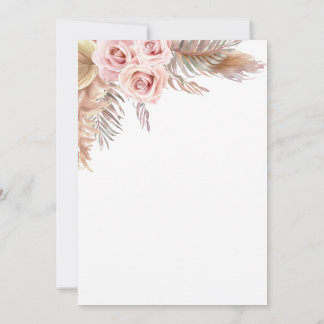 Trouwstationery in Boho-stijl zonder tekst Kaart