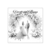 trouwstempel 	rubberstempel (Afrduk)