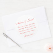 trouwstickers ronde sticker (Envelop)