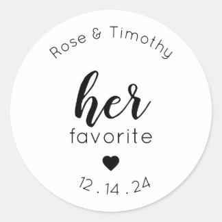 trouwstickers ronde sticker