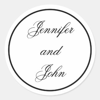 Trouwstickers, Ronde Trouwstickers Sticker