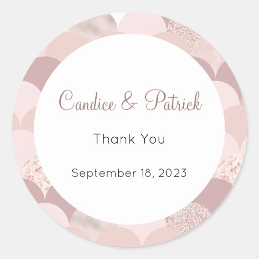 Trouwstickers, Trouwlabels, Script Liefde Ronde Sticker (Voorkant)