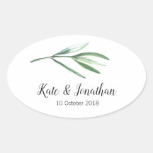 Trouwstickers voor gunsten