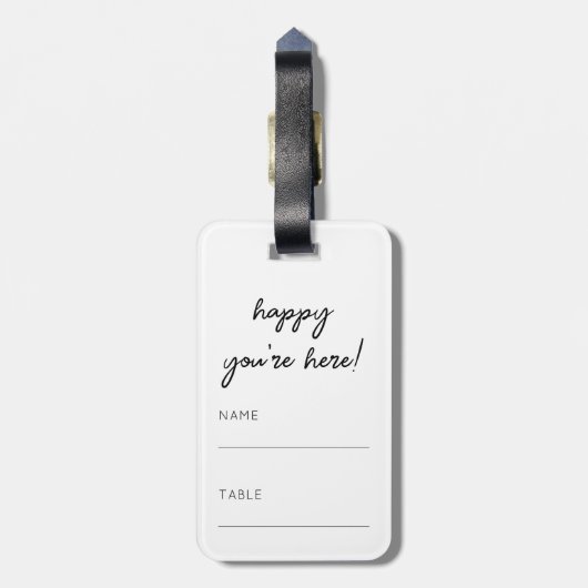 Trouwstoel Tafelnummer Army Groen Koppel Namen Bagagelabel (Achterkant verticaal)