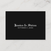 Trouwstoelen Kaarten - LOVE Red Roses Matching Plaatskaartje (Achterkant)