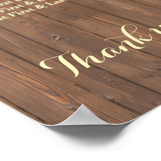 Trouwstoelindeling met wijnvat van hout in wijngaa poster (Hoek)