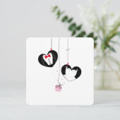 Trouwsymbolen ophangen. Bruid bruidegom (Staand voorkant)