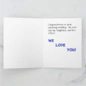 Trouwtaaglagen Gefeliciteerd Kaart (Binnen)