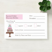 Trouwtaart Bakkerij Special Order Note Pad (Kantoor)